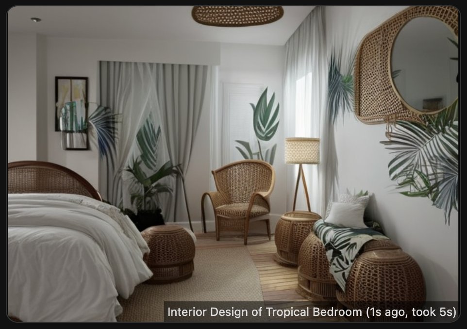 Sample of AI interior design image